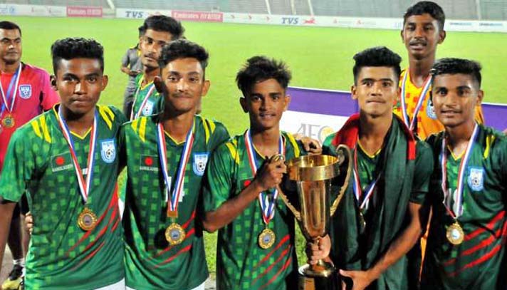 মালদ্বীপকে ৬-০ গোলে উড়িয়ে চ্যাম্পিয়ন বাংলাদেশ