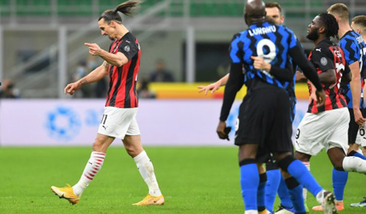 Ibrahimovic sent off as Inter grab last-gasp Coppa win Ibrahimovic sent off as Inter grab last-gasp Coppa win