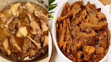 জিভে জল আনে মজাদার নারীকেল-হাঁসের মাংস