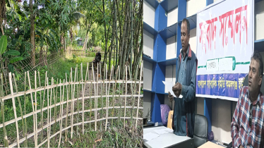 কমলগঞ্জে প্রভাবশালীর বাঁধায় চলাচলের রাস্তায় প্রতিবন্ধকতার অভিযোগ