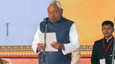 দশমবারের মতো বিহারের মুখ্যমন্ত্রীর শপথ নিলেন নীতিশ কুমার