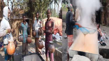 শীতকালীন ব্যবসা উত্তরাঞ্চলের ‘রাসায়নিকমুক্ত খেজুর গুড়’