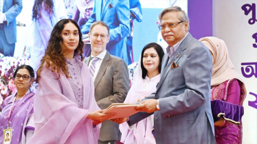 খালেদা জিয়া ‘শ্রেষ্ঠ অদম্য নারী’ সম্মাননা গ্রহণ করলেন জাইমা রহমান