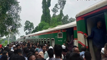 সিরাজগঞ্জে ট্রেন লাইনচ্যুত, ঢাকার সঙ্গে উত্তরাঞ্চলের রেল যোগাযোগ বন্ধ সিরাজগঞ্জে ট্রেন লাইনচ্যুত, ঢাকার সঙ্গে উত্তরাঞ্চলের রেল যোগাযোগ বন্ধ