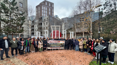 ডেইলি স্টার ও প্রথম আলোতে হামলার প্রতিবাদে লন্ডনে সাংবাদিকদের প্রতিবাদ সমাবেশ