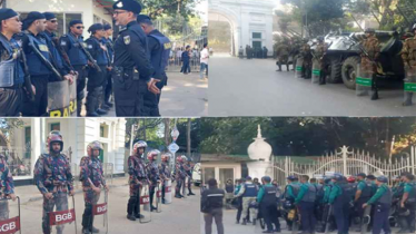 শেখ হাসিনার রায় ঘিরে আদালত পাড়ায় কড়া নিরাপত্তা শেখ হাসিনার রায় ঘিরে আদালত পাড়ায় কড়া নিরাপত্তা