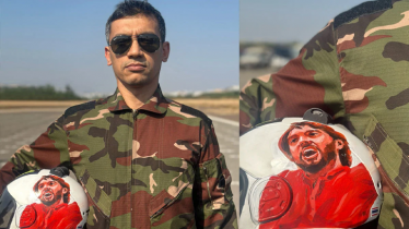 ওসমান হাদির ছবি আঁকা হেলমেট পরে জাম্প করবেন আশিক চৌধুরী