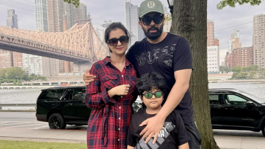 ছেলেকে নিয়ে নিউইয়র্কে একসঙ্গে শাকিব-বুবলী