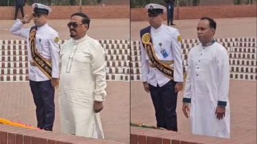 জাতীয় স্মৃতিসৌধে স্পিকার ও ডেপুটি স্পিকারের শ্রদ্ধা