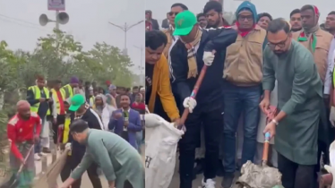 ৩০০ ফিট এলাকায় পরিচ্ছন্নতা অভিযান চালাচ্ছে বিএনপি