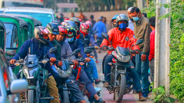 এবার মোটরসাইকেলের সামনেও বসছে নম্বর প্লেট