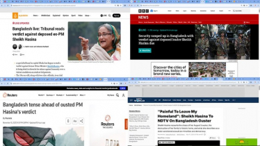 আন্তর্জাতিক গণমাধ্যমে শেখ হাসিনার মামলার রায় আন্তর্জাতিক গণমাধ্যমে শেখ হাসিনার মামলার রায়