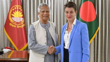 প্রধান উপদেষ্টার সঙ্গে বিদায়ী সাক্ষাতে জাতিসংঘের গোয়েন লুইস প্রধান উপদেষ্টার সঙ্গে বিদায়ী সাক্ষাতে জাতিসংঘের গোয়েন লুইস