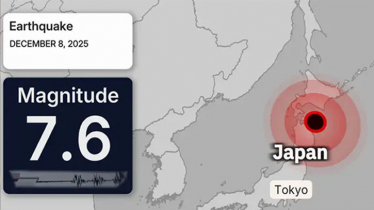 জাপানে ৭ দশমিক ৬ মাত্রার শক্তিশালী ভূমিকম্প, সুনামি সতর্কতা জারি জাপানে ৭ দশমিক ৬ মাত্রার শক্তিশালী ভূমিকম্প, সুনামি সতর্কতা জারি