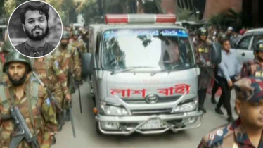 হাদির মরদেহ ময়নাতদন্তের জন্য সোহরাওয়ার্দী হাসপাতালে