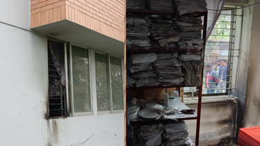 কুষ্টিয়া জেলা নির্বাচন অফিসে আগুন