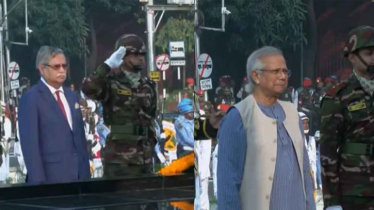 শিখা অনির্বাণে রাষ্ট্রপতি ও প্রধান উপদেষ্টার শ্রদ্ধা