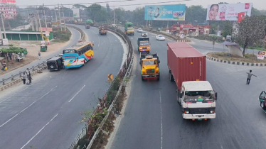 ঈদযাত্রায় ঢাকা-টাঙ্গাইল মহাসড়কে যানবাহনের চাপ বাড়লেও যানজট নেই