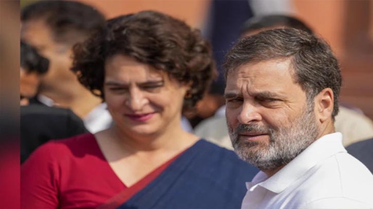 ভারতে বিরোধীদলীয় নেতা রাহুল ও লোকসভার সদস্য প্রিয়াঙ্কা গান্ধী আটক