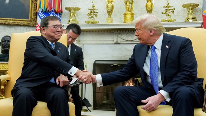 জাপানের সাথে `বিশাল` বাণিজ্য চুক্তির ঘোষণা ট্রাম্পের