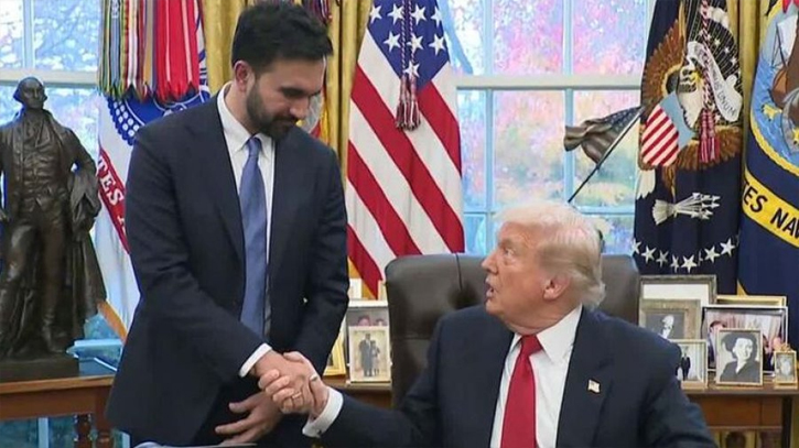 হোয়াইট হাউজে পরস্পরের প্রশংসায় পঞ্চমুখ ট্রাম্প-মামদানি