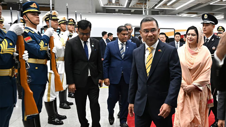 PM Tarique Rahman arrives in Beijing after Dalian Visit