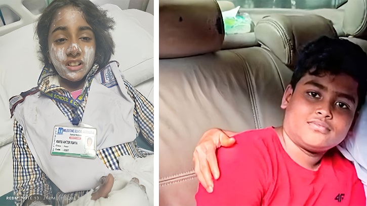 মাইলস্টোনে দুঃস্বপ্ন পেরিয়ে ঘরে ফিরল আয়ান-রাফিয়া মাইলস্টোনে দুঃস্বপ্ন পেরিয়ে ঘরে ফিরল আয়ান-রাফিয়া