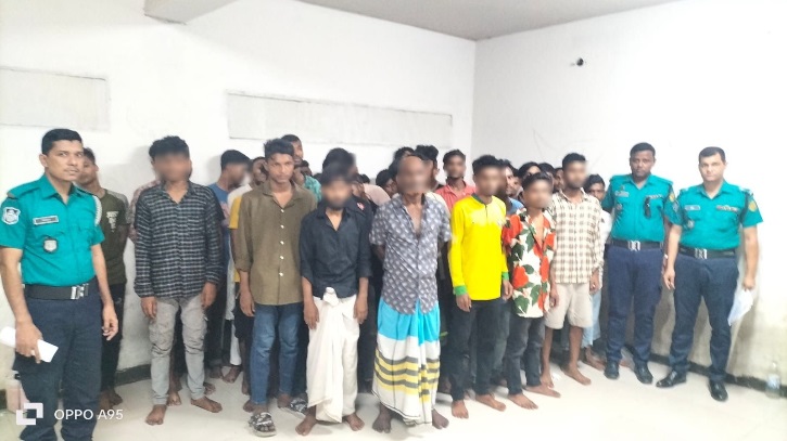 মোহাম্মদপুরে পাটালি গ্রুপের শাহিনসহ গ্রেফতার ৪৪