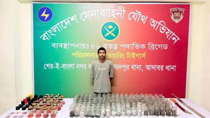 মোহাম্মদপুরে বিস্ফোরক ও অস্ত্রসহ বুনিয়া সোহেলের ড্রাইভার আটক