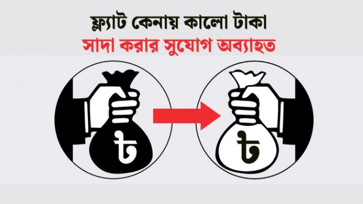 ফ্ল্যাট কিনলেই সাদা হবে কালো টাকা! ফ্ল্যাট কিনলেই সাদা হবে কালো টাকা!