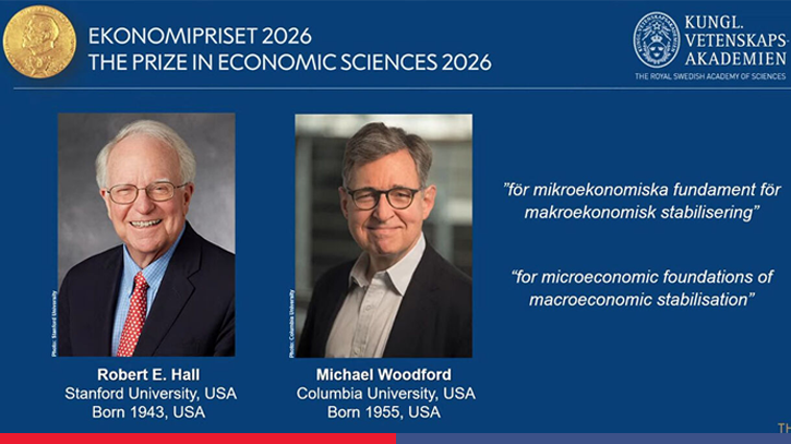 Hall and Woodford win 2026 economics Nobel