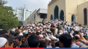Worshippers protest outside Baitul Mukarram over khatib